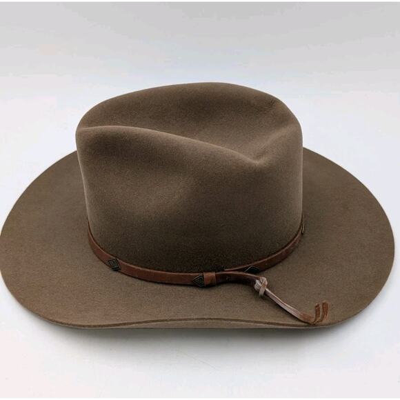 Vintage Arizona Saddlery Custom Cowboy Hat 6 7/8 Kangaroo Felt Style 5275 USA... - Picture 6 of 16